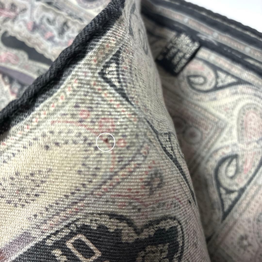 エトロ ETRO スカーフ ショール ペイズリー柄 ウール シルク