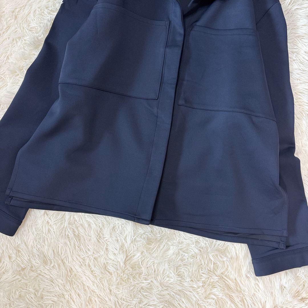 美品✨RIM.ARKリムアーク ビックシャツ ジャケット オーバー ネイビー