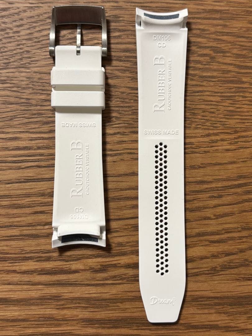 着用1回】定価4.2万ROLEXデイトナ用 極美RUBBER B 【尾錠付】