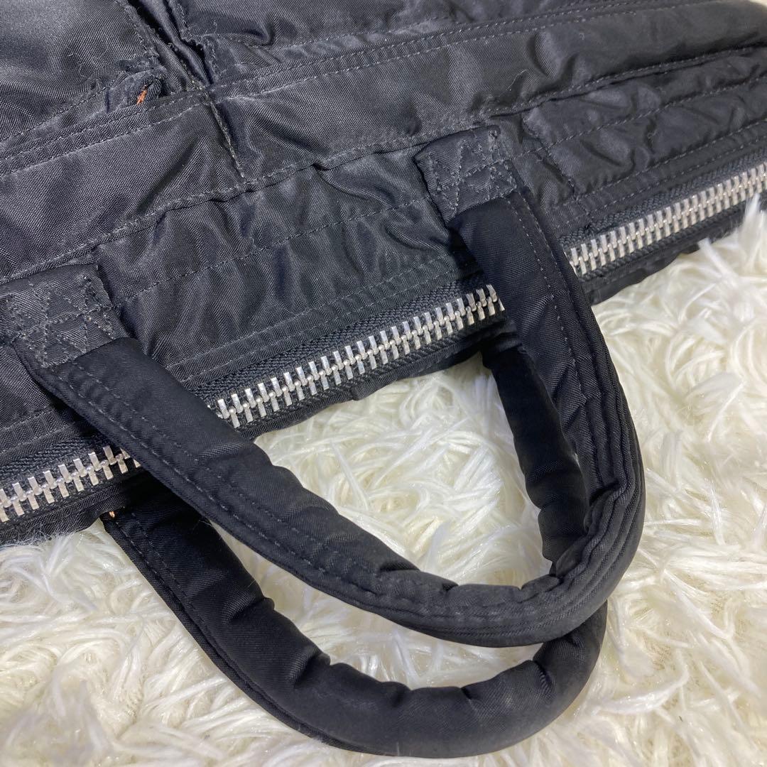 美品】 ポーター タンカー ブラック ブリーフケース A4 ビジネスバッグ