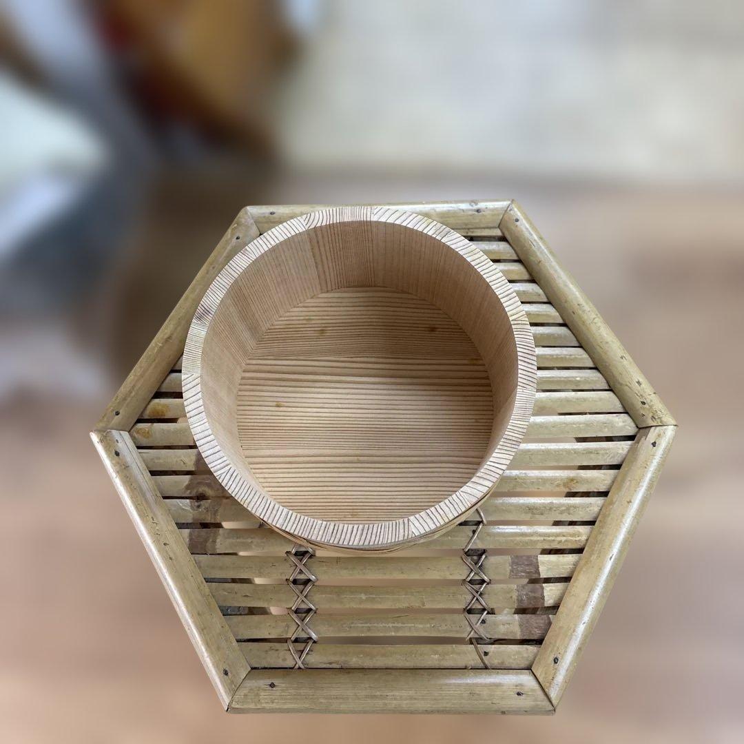 X*A様 【希少・未使用】天然秋田杉 おひつ 2合用 樽冨かまた（鎌田製樽所）伝