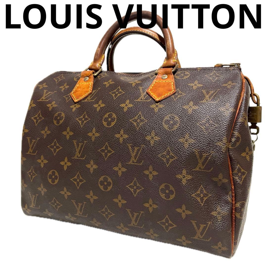ルイヴィトン スピーディ30 モノグラム ミニボストンバッグ ブラウン