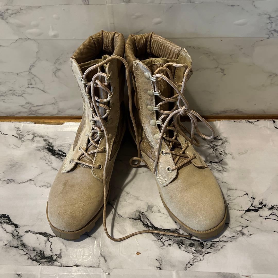 ロスコベージュ スエード ミリタリーブーツ - メルカリ