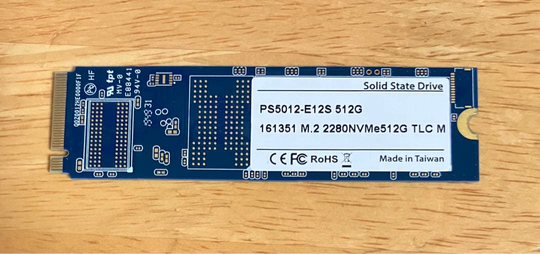 M.2 SSD PHISON PS5012-E12S-512G NVMeジャンク - メルカリ