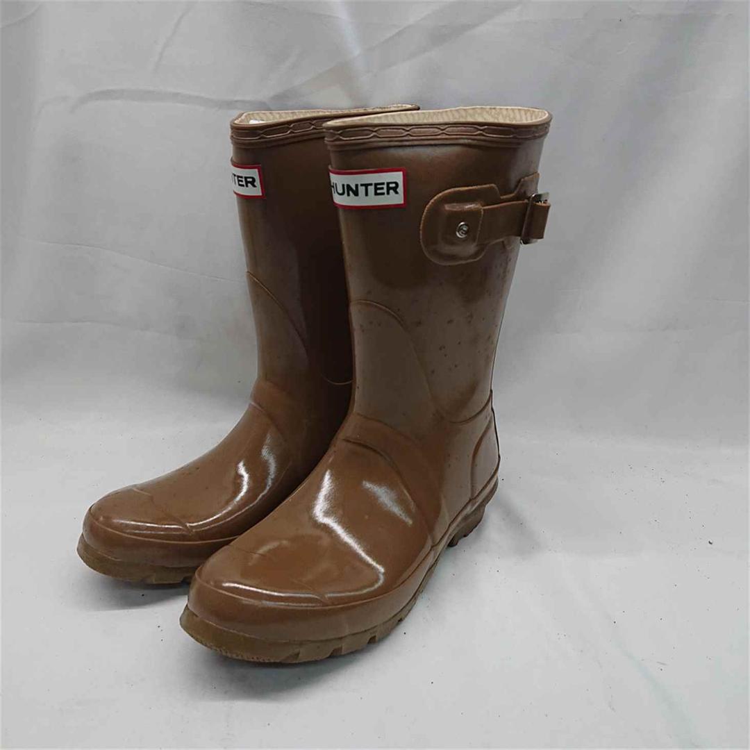 □ハンター オリジナルグロスショート ブーツ ブラウン系 - メルカリ