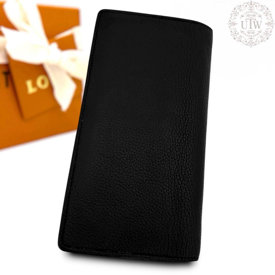 新型 ルイヴィトン アエログラム ポルトフォイユ ブラザ NM ブラック 黒