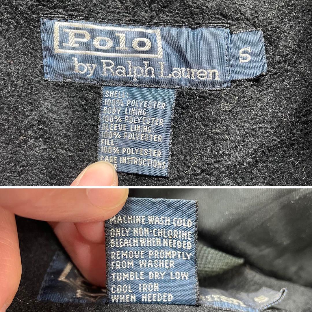 希少✨90s ポロラルフローレン スイングトップ 裏ボア ポニー刺繍 黒 M