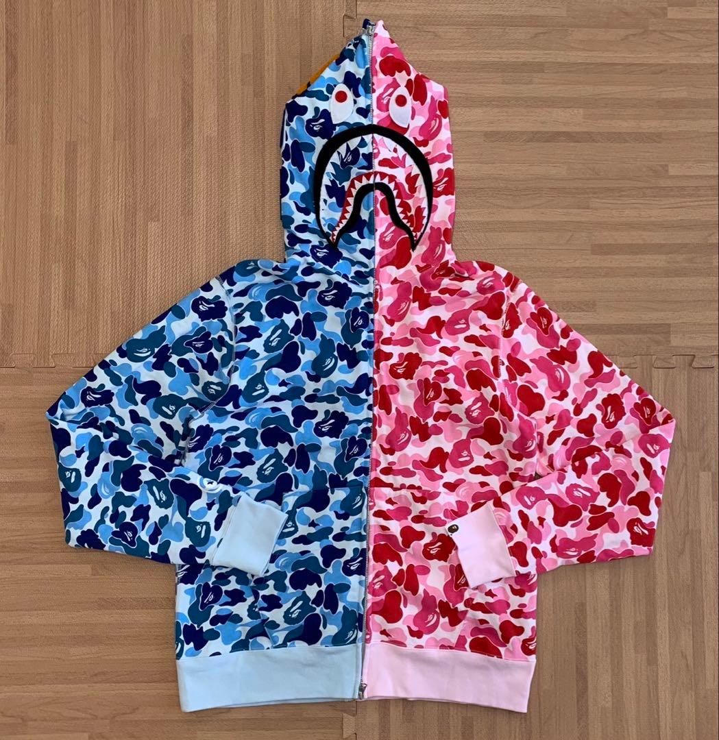 ☆激レア☆ APE abc セパレート シャークパーカー L パーカー kaws