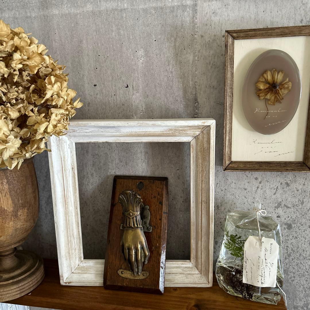アンティーク加工 フレーム 額縁 木枠 ブロカント - メルカリ