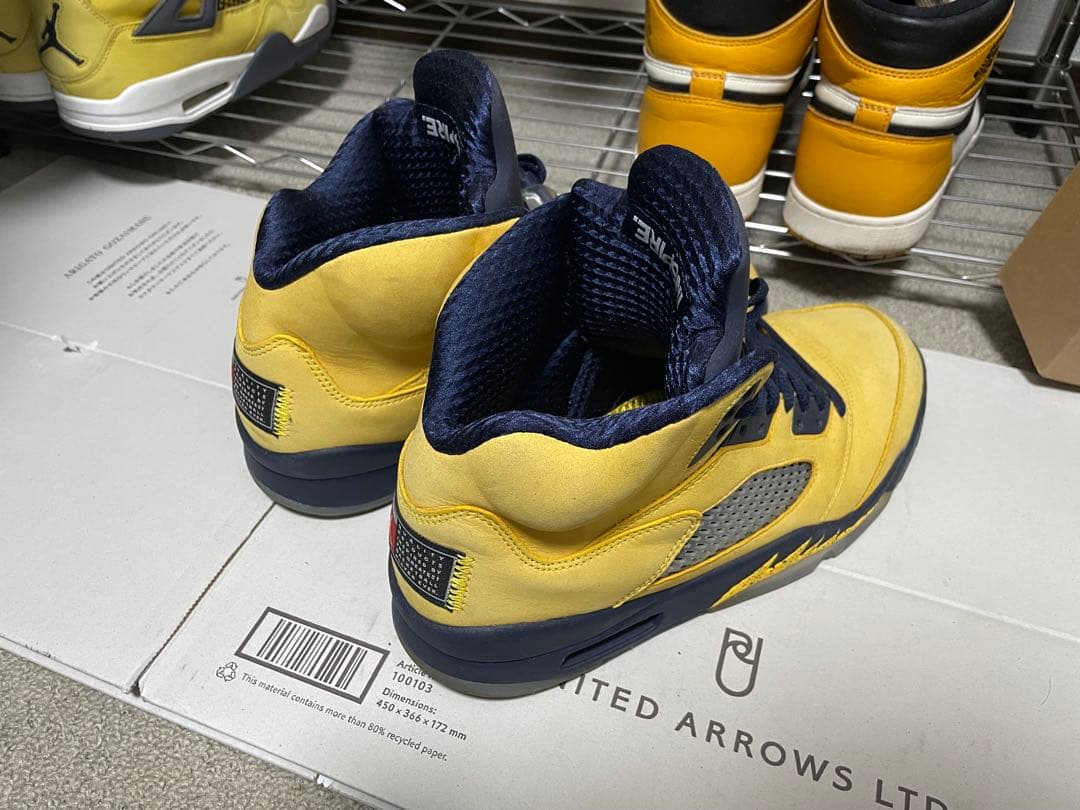 靴 NIKE AIR JORDAN 5 \"MICHIGAN\"