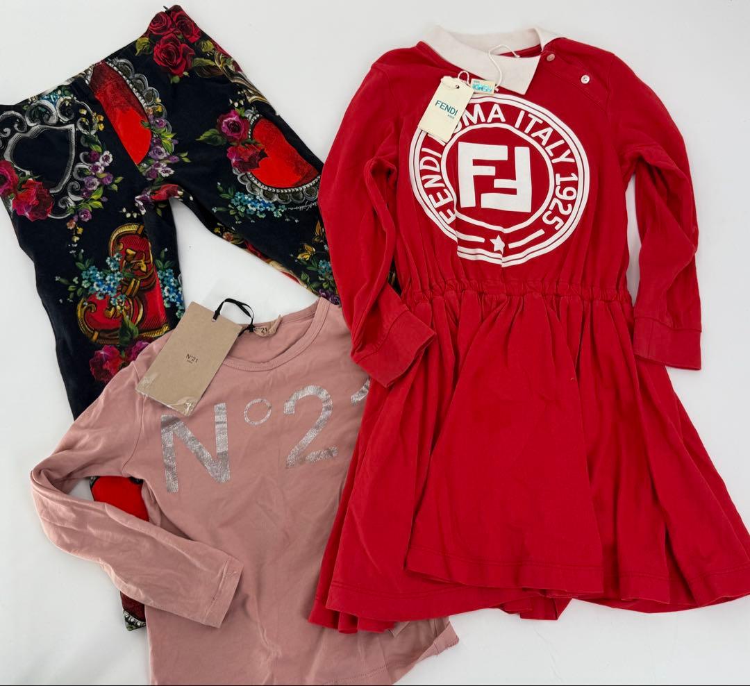 【4歳】3点セット‼️FENDI/ワンピース/ドレス/フェンディ/ドルガバ ウィメンズ デザイナーズ ドレス・ワンピース | FENDI JP