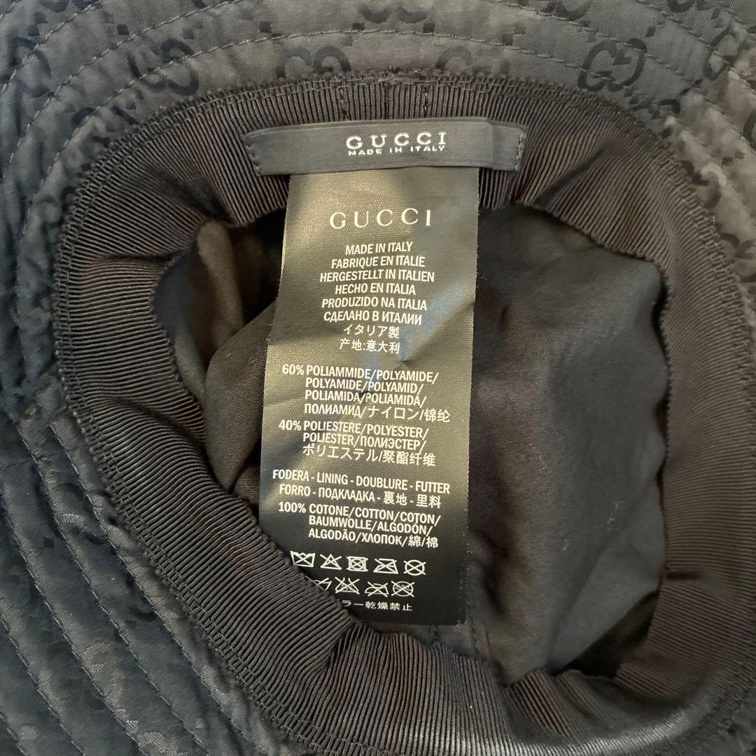 R&G様 GGパターン バケットハット 黒 - メルカリ