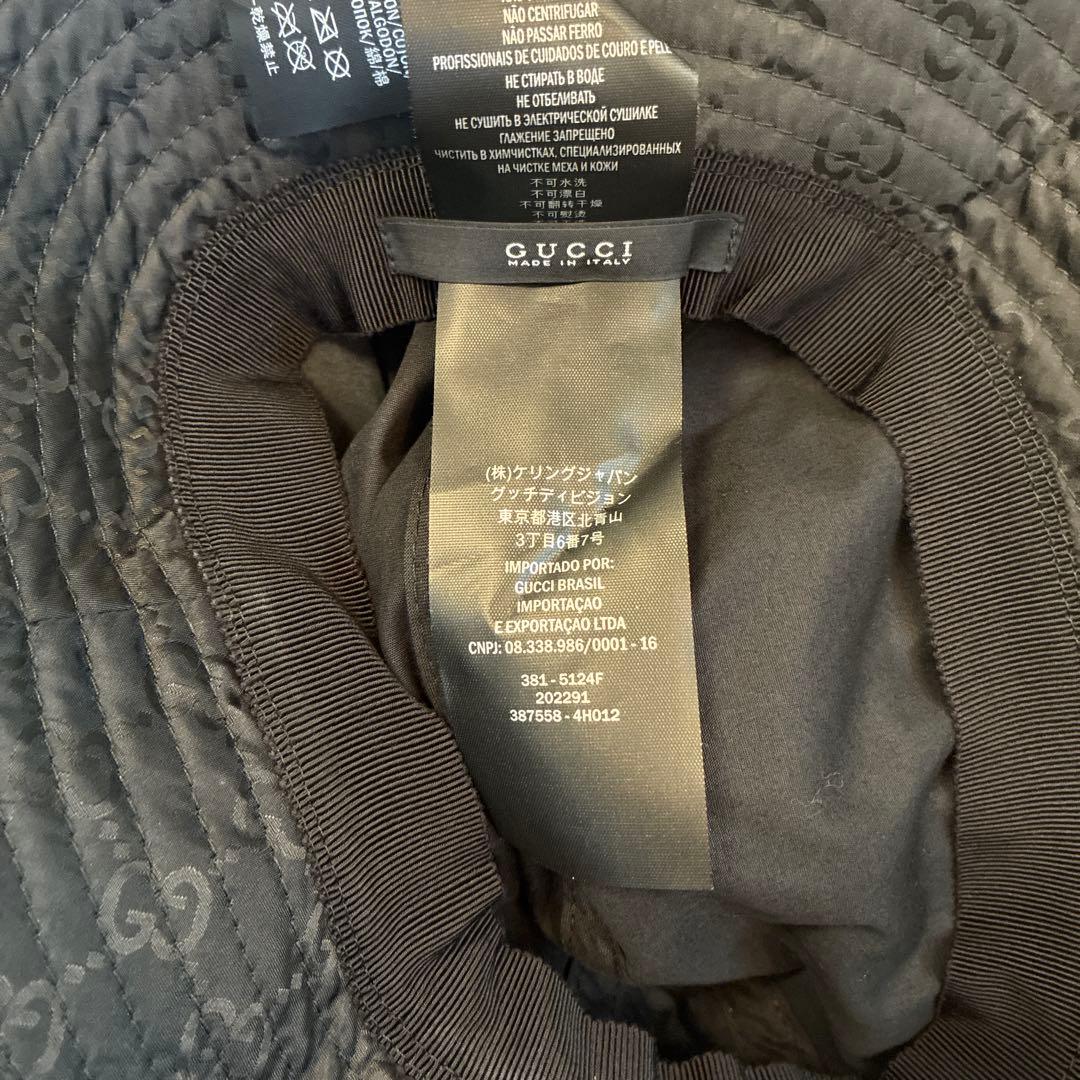 R&G様 GGパターン バケットハット 黒 - メルカリ