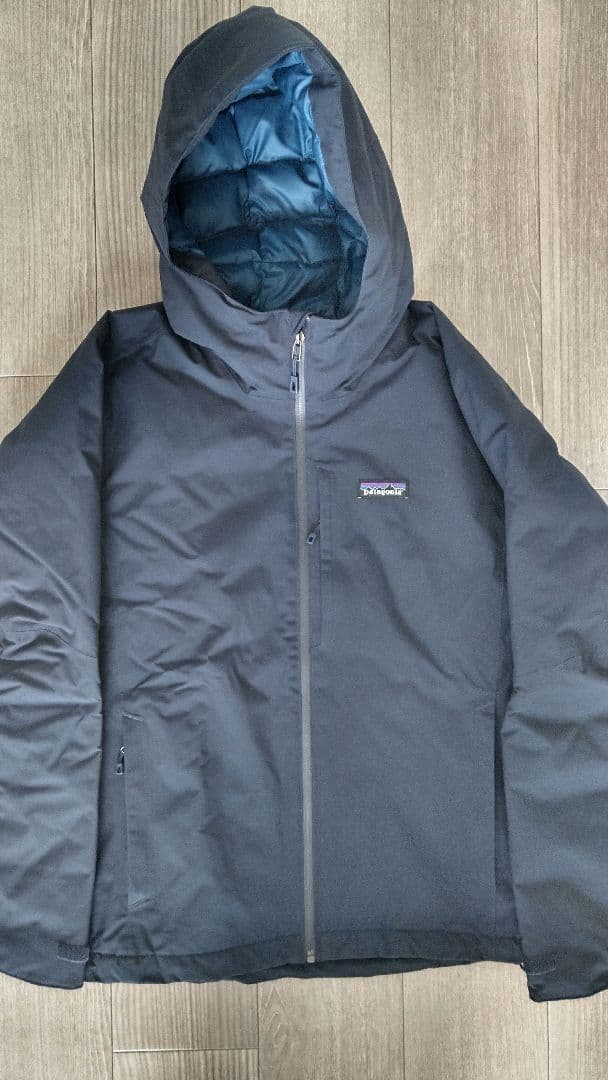 美品！ パタゴニア ウインドスウィープ ダウン フーディ ネイビー