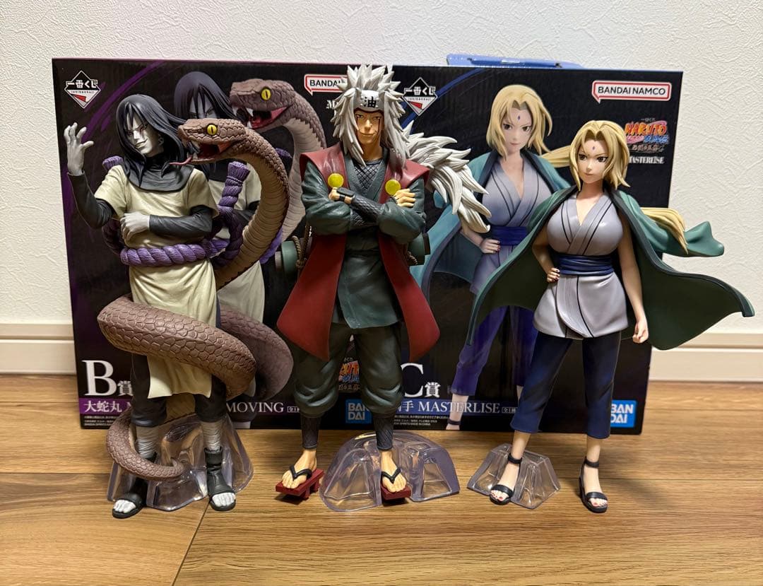 一番くじ NARUTO伝説の三忍 自来也 大蛇丸 綱手 フィギュア - メルカリ