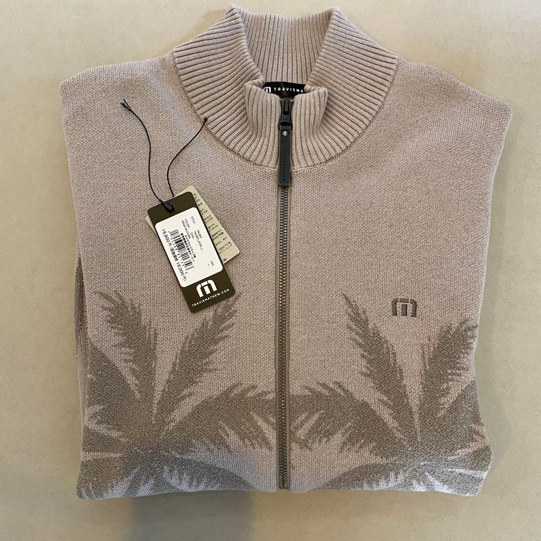 トラヴィスマシュー スタンドカラー ニットジャカード ブルゾン L