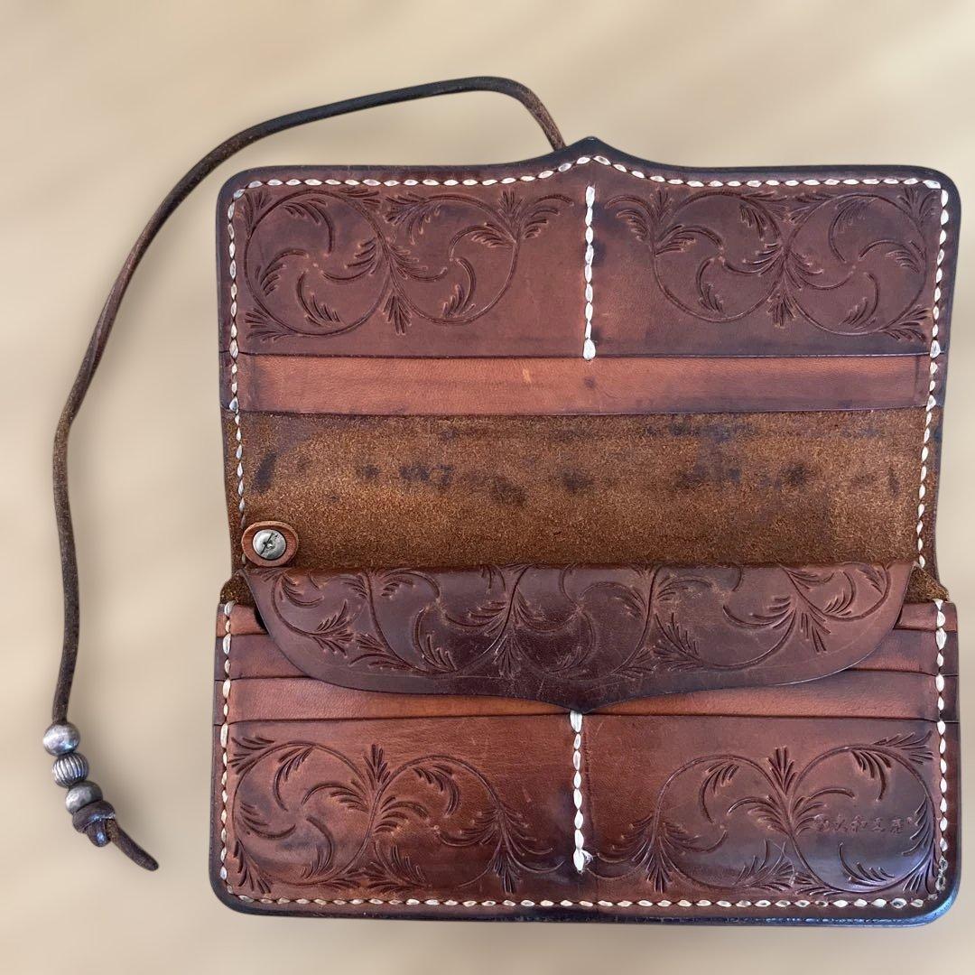 《大和工房　フルカービング長財布》 最終大幅値下からのプライスレス