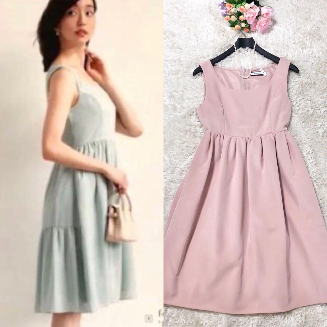 美品☆フォクシーニューヨークモダンエンパイアワンピース/ピンク38