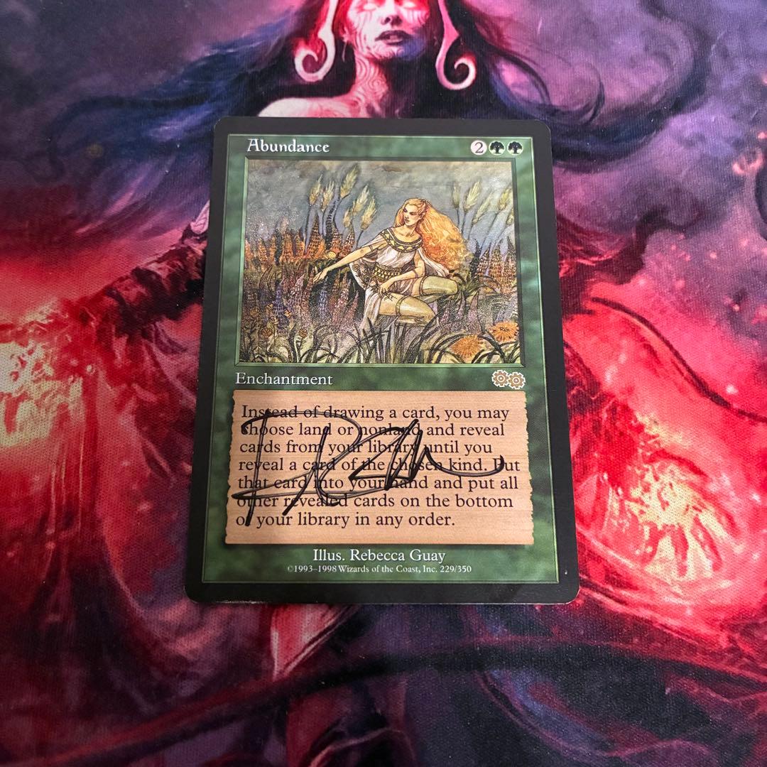 MTG 豊穣 Abundance アーティストプルーフ サインド １枚 MTG 豊穣 Abundance アーティストプルーフ サインド 1枚