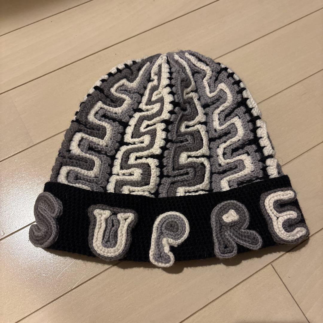 しん SUPREME ニット帽 グレー ブラック Supreme（シュプリーム） 19AW Mohair Beanie モヘアビーニー ニット