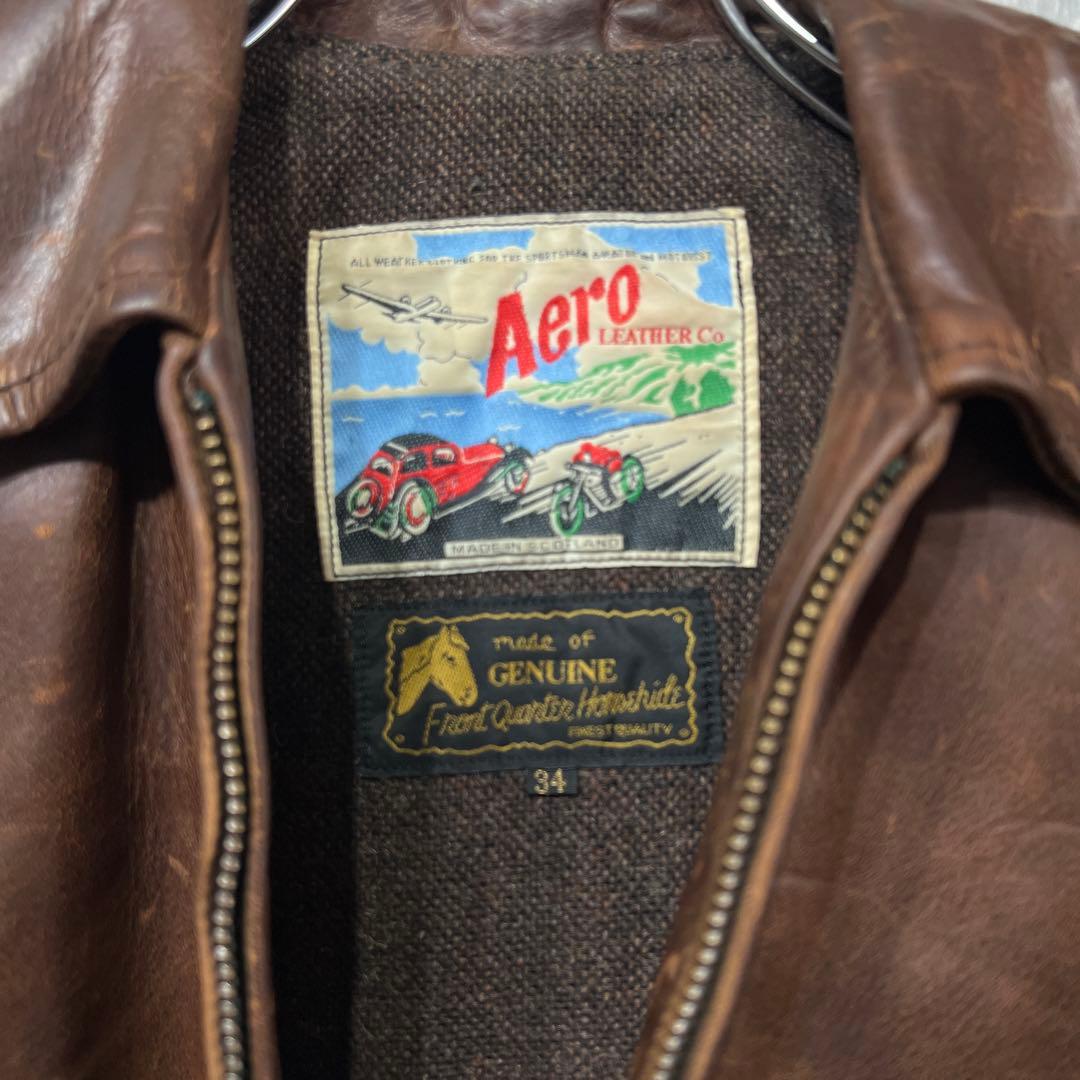 美品】キムタク着用モデル エアロレザーハーフベルテッドジャケット 馬