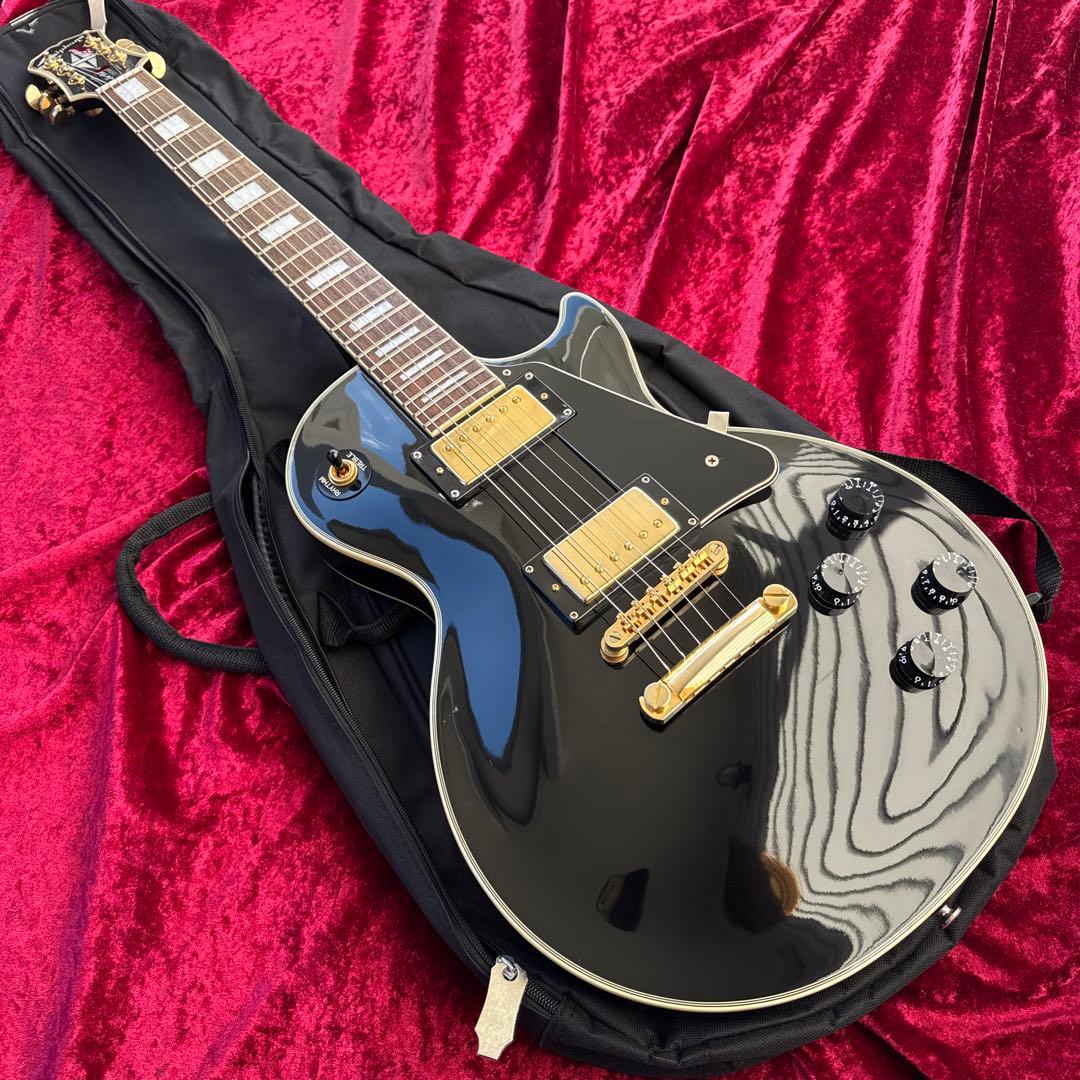 美品 メンテ済 Epiphone Les Paul CUSTOM Ebony