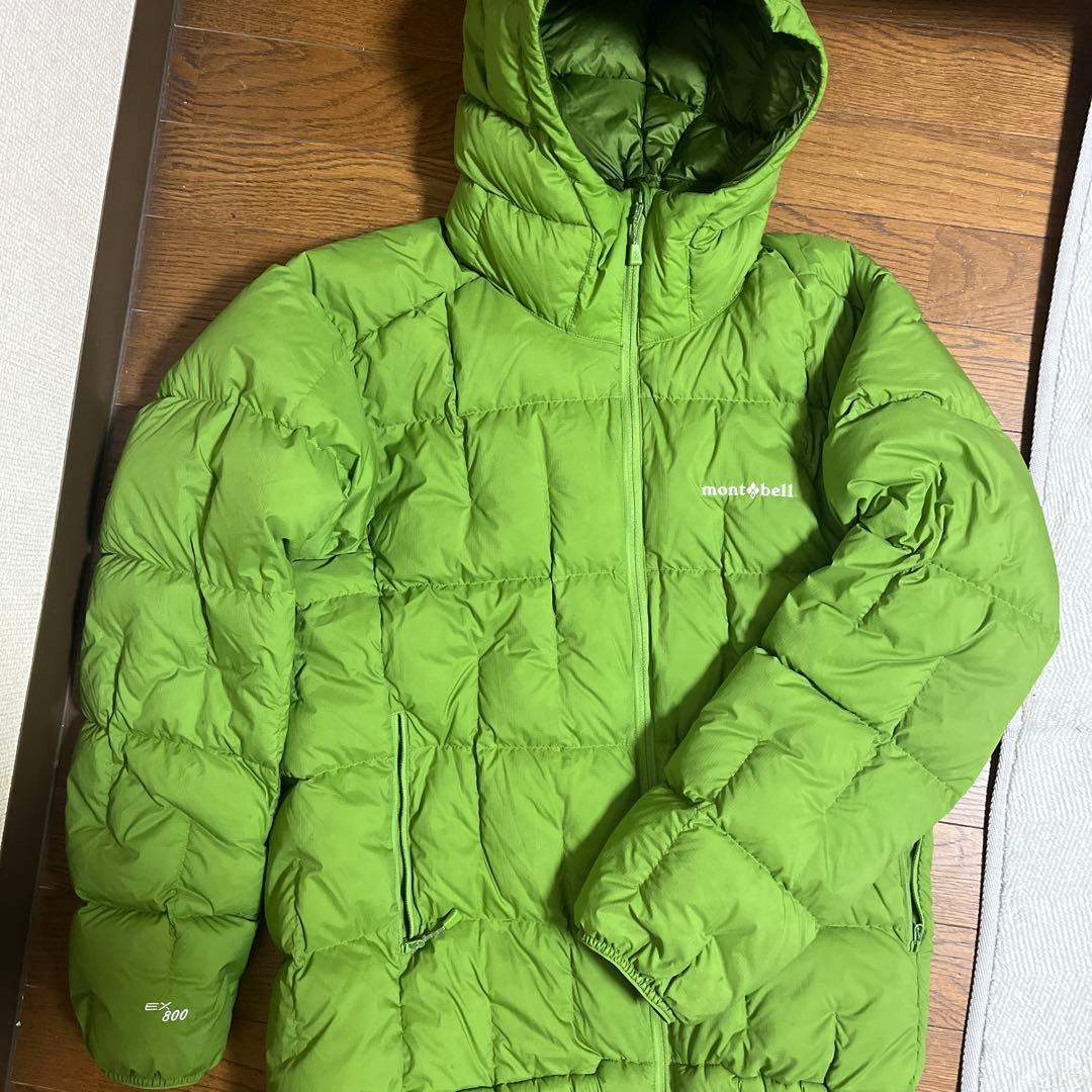 mont-bell ネージュダウン EX 800 ダウンジャケット L グリーン - メルカリ