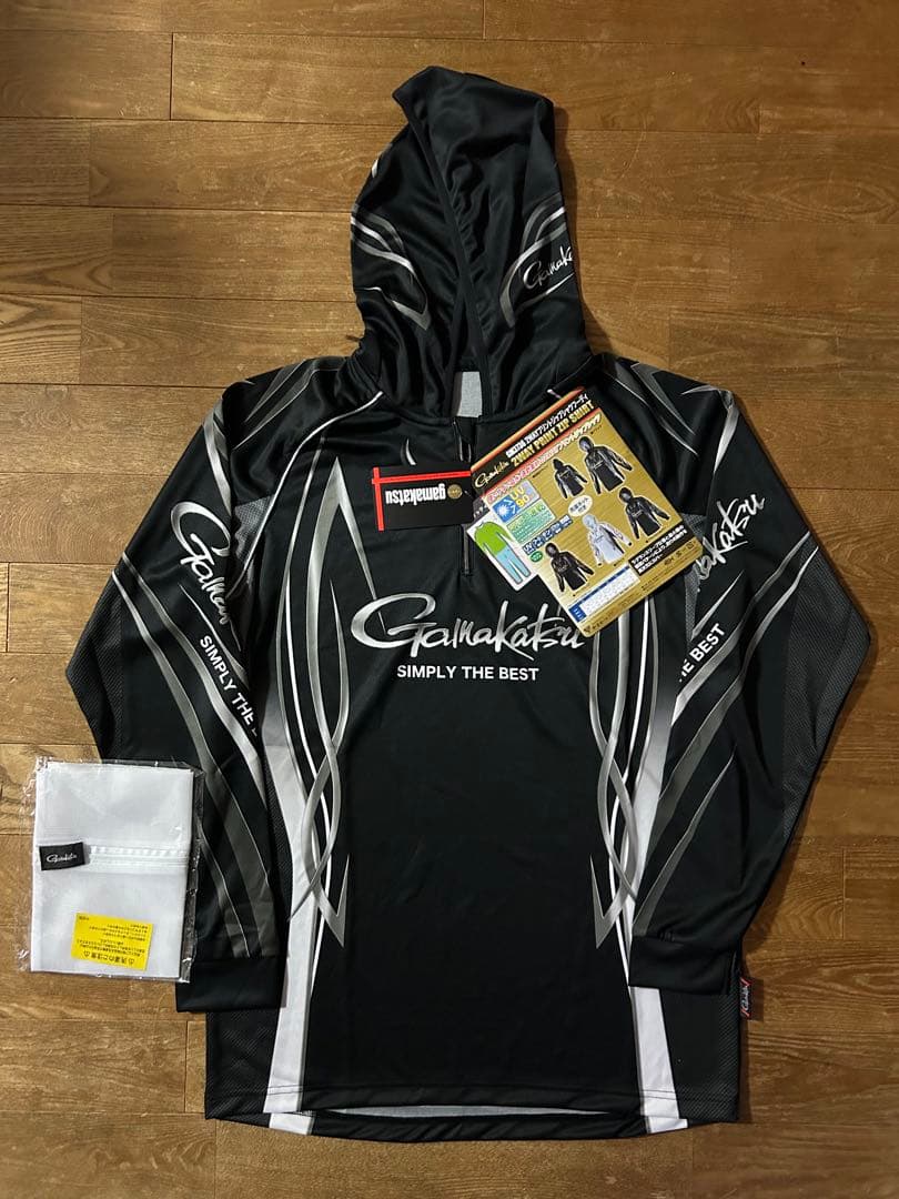 がまかつ 2WAYプリントジップシャツフーディ