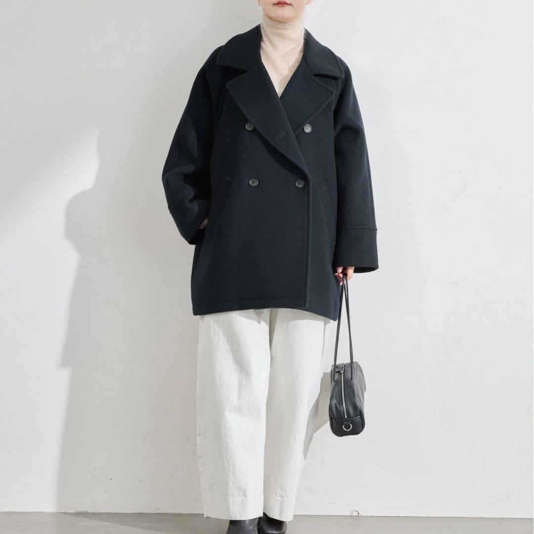 IENA ダブルブレストハーフコート - メルカリ