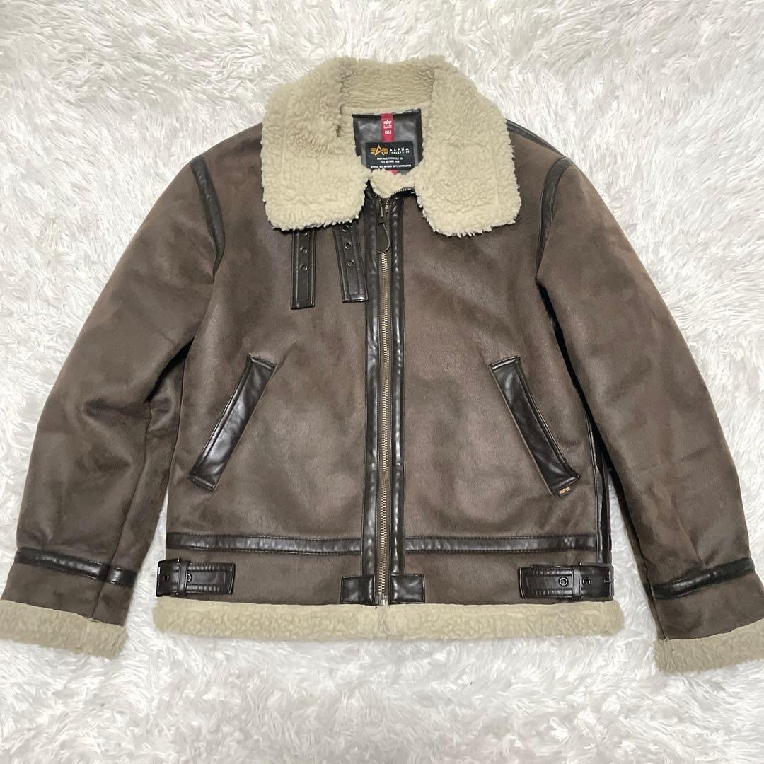 アルファインダストリーズ　B-3 ムートンジャケット　フライトジャケット　L MOUTON B-3 ｜アルファ インダストリーズ