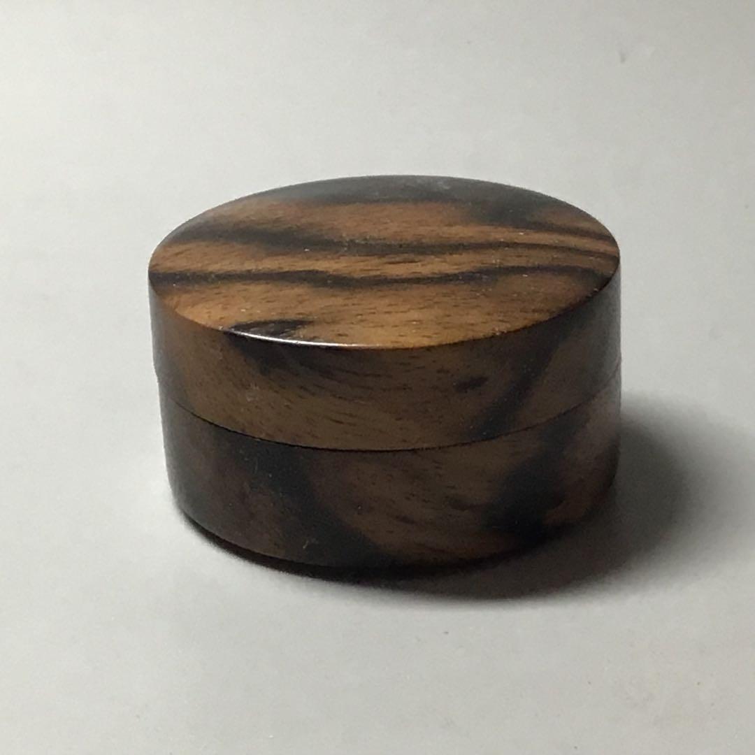 縞柿 黒柿 ミニ食蘢 小物入れ 香合にも - メルカリ