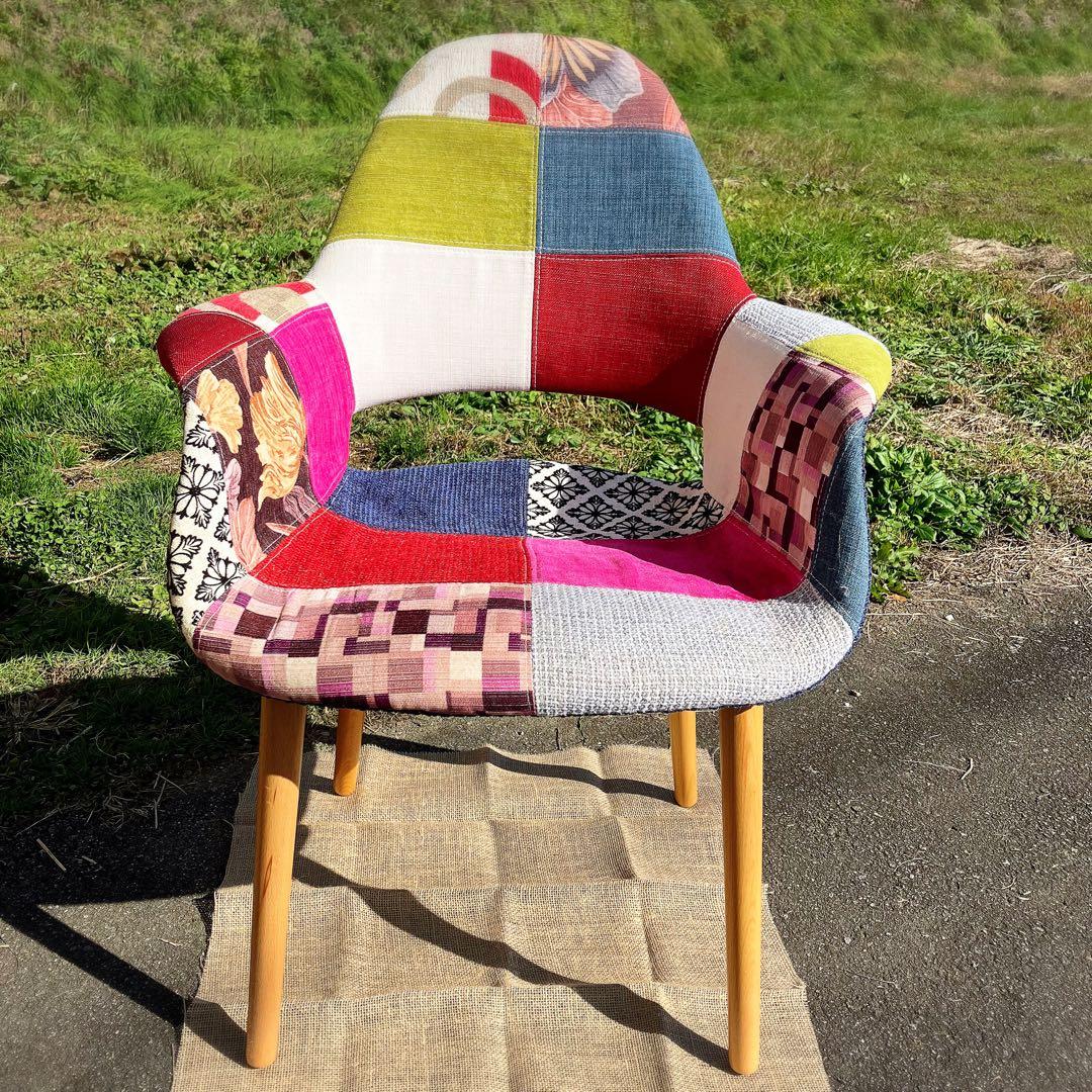 イームズ サーリネン オーガニックチェア パッチワーク 椅子