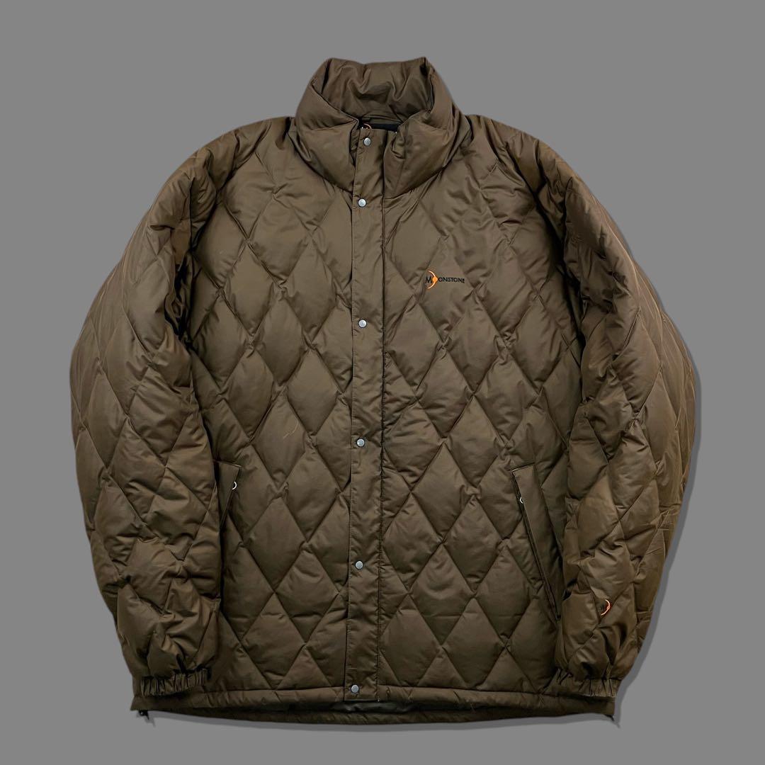 90s MOONSTONE ムーンストーン キルティングダウンジャケット 茶色