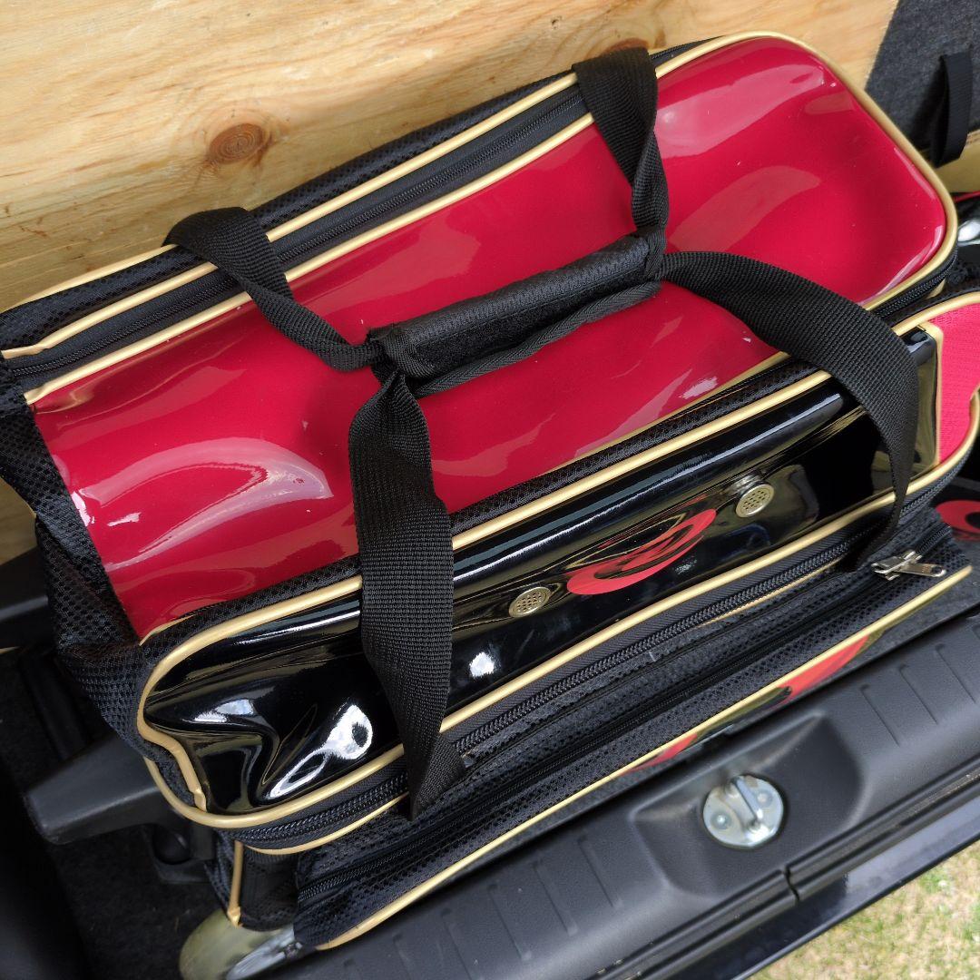 《オマケ有り》Dexter ボウリング用２個入バッグ ホイール付き