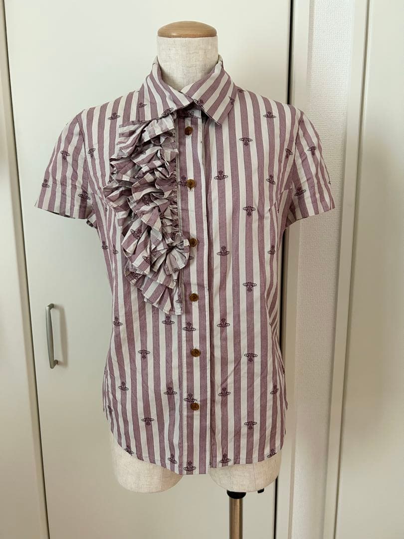 【Vivienne Westwood RED LABEL】半袖ブラウス Vivienne Westwood red label 半袖Tシャツ・カットソー フリルポロ 00