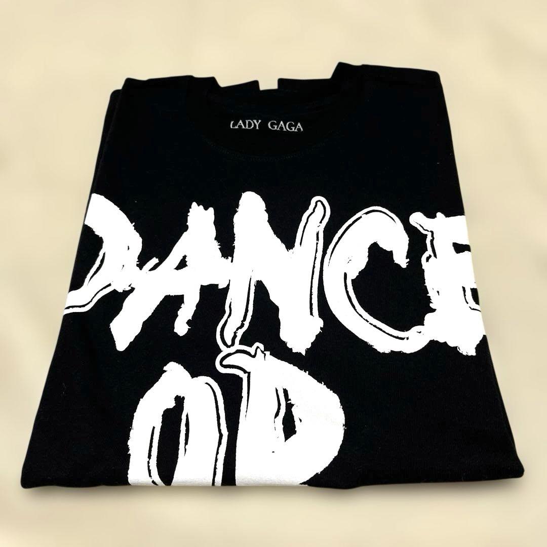 レディーガガLady Gaga Tシャツ Mサイズ ブラック ロックTシャツ バンドTシャツ パンク Lady Gaga レディー ガガ 婦警 M