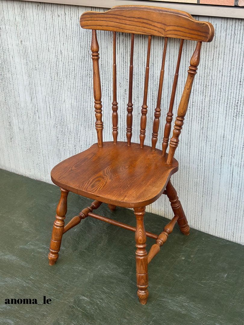 1008【ダイニングチェア】　米国　木製　ウィンザーチェア　スティックバック スティックバック 木製ダイニングチェア｜イデア
