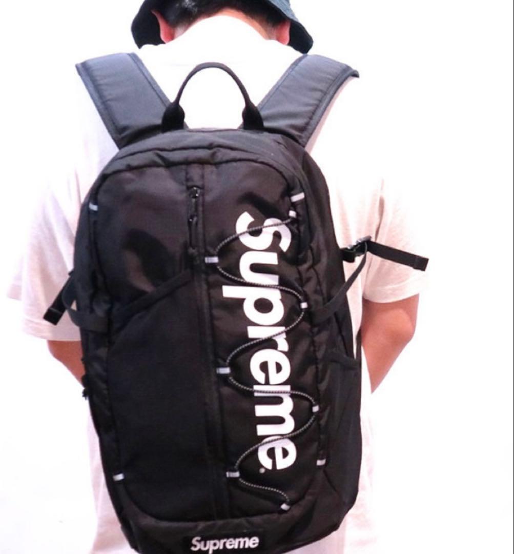 SUPREME 17ss ナイロン バックパック リュック 20L 正規品 黒 Supreme シュプリーム 17SS Cordura Ripstop Nylon Backpack Bag