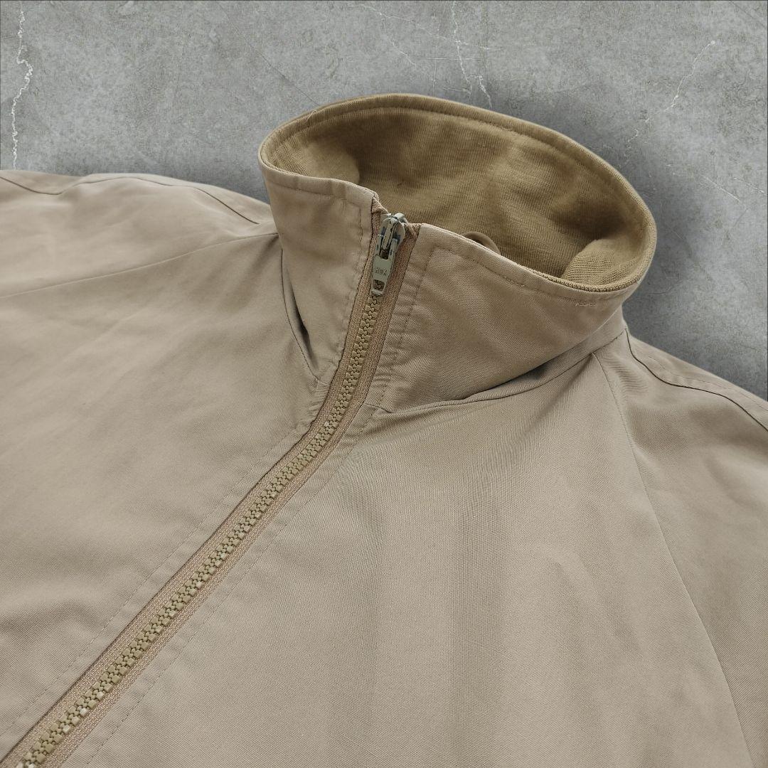 アディダス 70s ハリントンジャケット M ベージュ フルジップ
