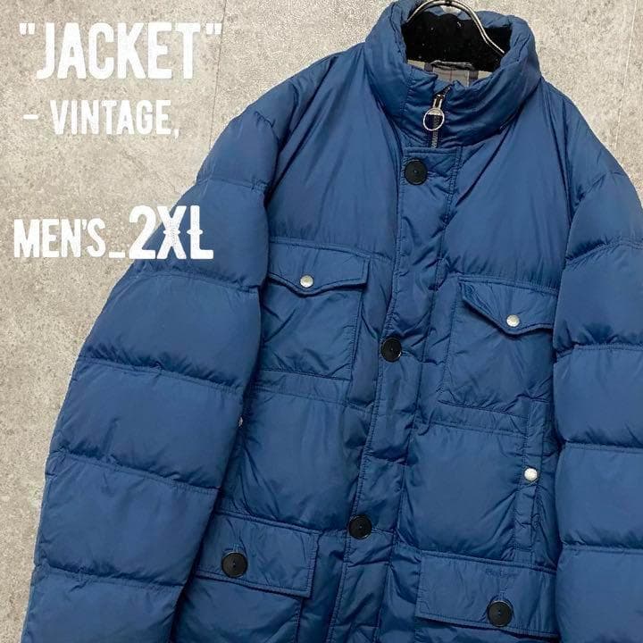 レアカラー《バブアー》ダウンジャケット/ブルー/メンズ2XL - メルカリ