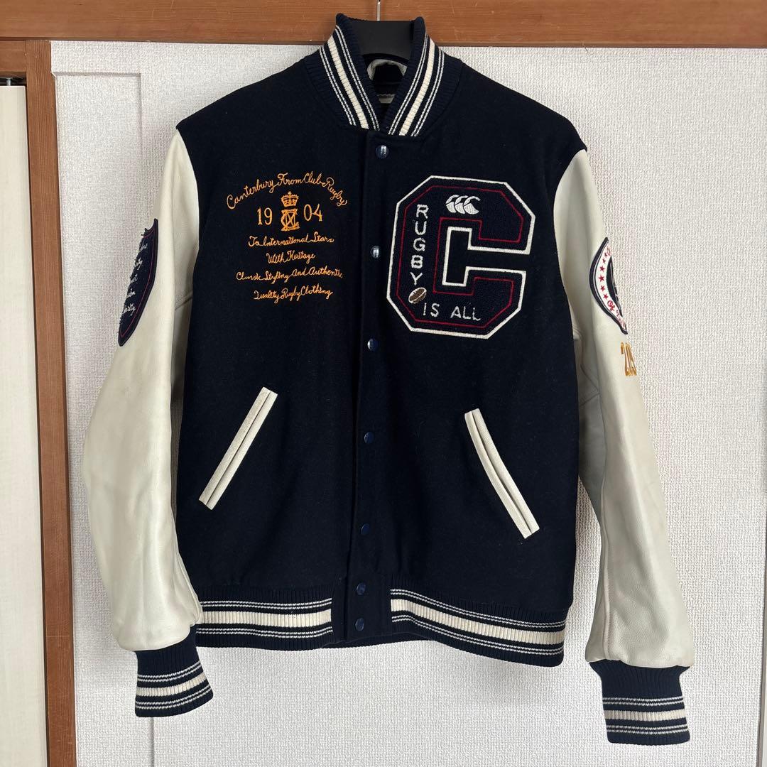 Canterbury スタジャン L ネイビー/ホワイト - メルカリ