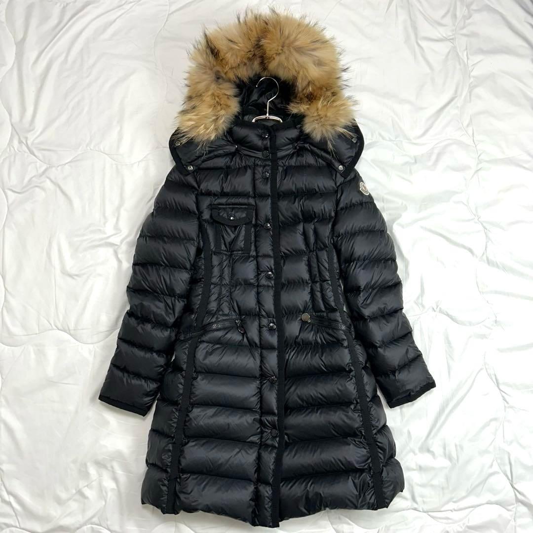 希少/00 MONCLER モンクレール HERMIFURエルミファー ブラック - メルカリ