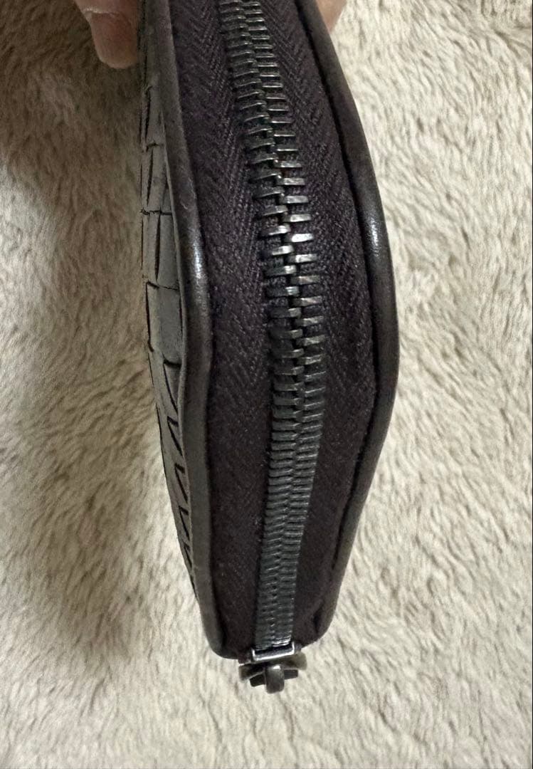 ボッテガbottegaveneta 長財布　ダークブラウン　ICチップ入り