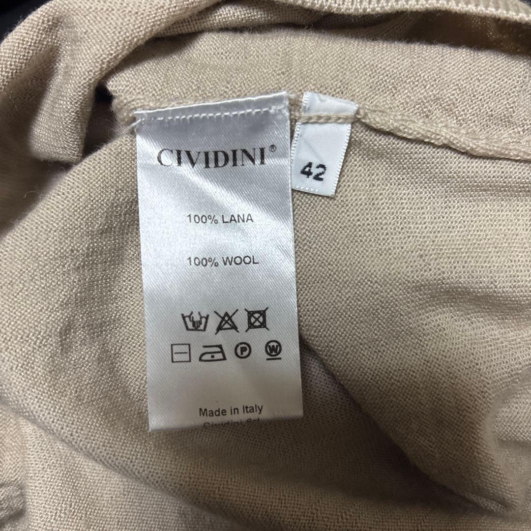最高級ラグジュアリー☆CIVIDINI イタリア製100%ウール タートルニット