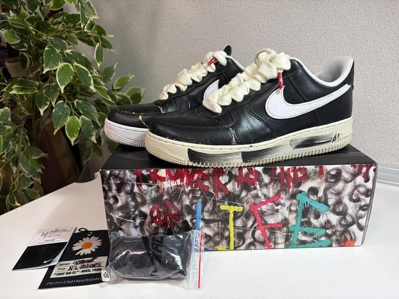 極美品NIKEｘPEACEMINUSONE　エアフォース1　AQ3692-001