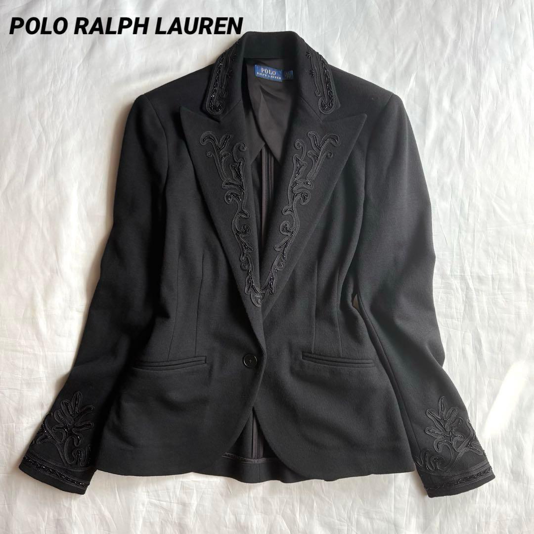ポロ ラルフローレン★ウール100 パスマントリーコード刺繍　ビーズ ジャケット