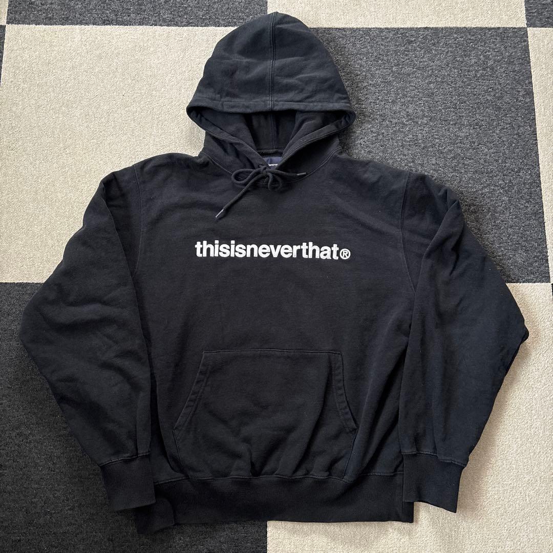 thisisneverthat ブラック パーカー M - メルカリ