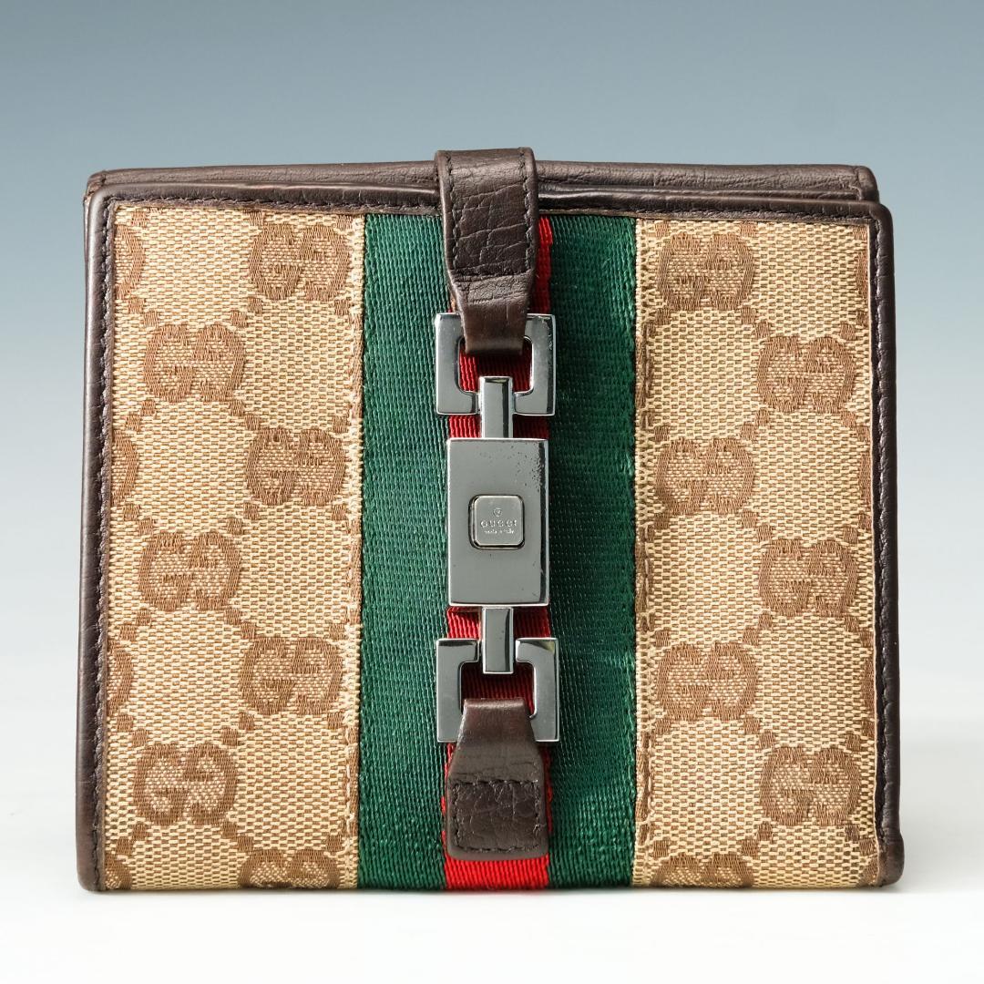 美品 】GUCCI シェリーライン GGキャンバス ジャッキー 財布 グッチ