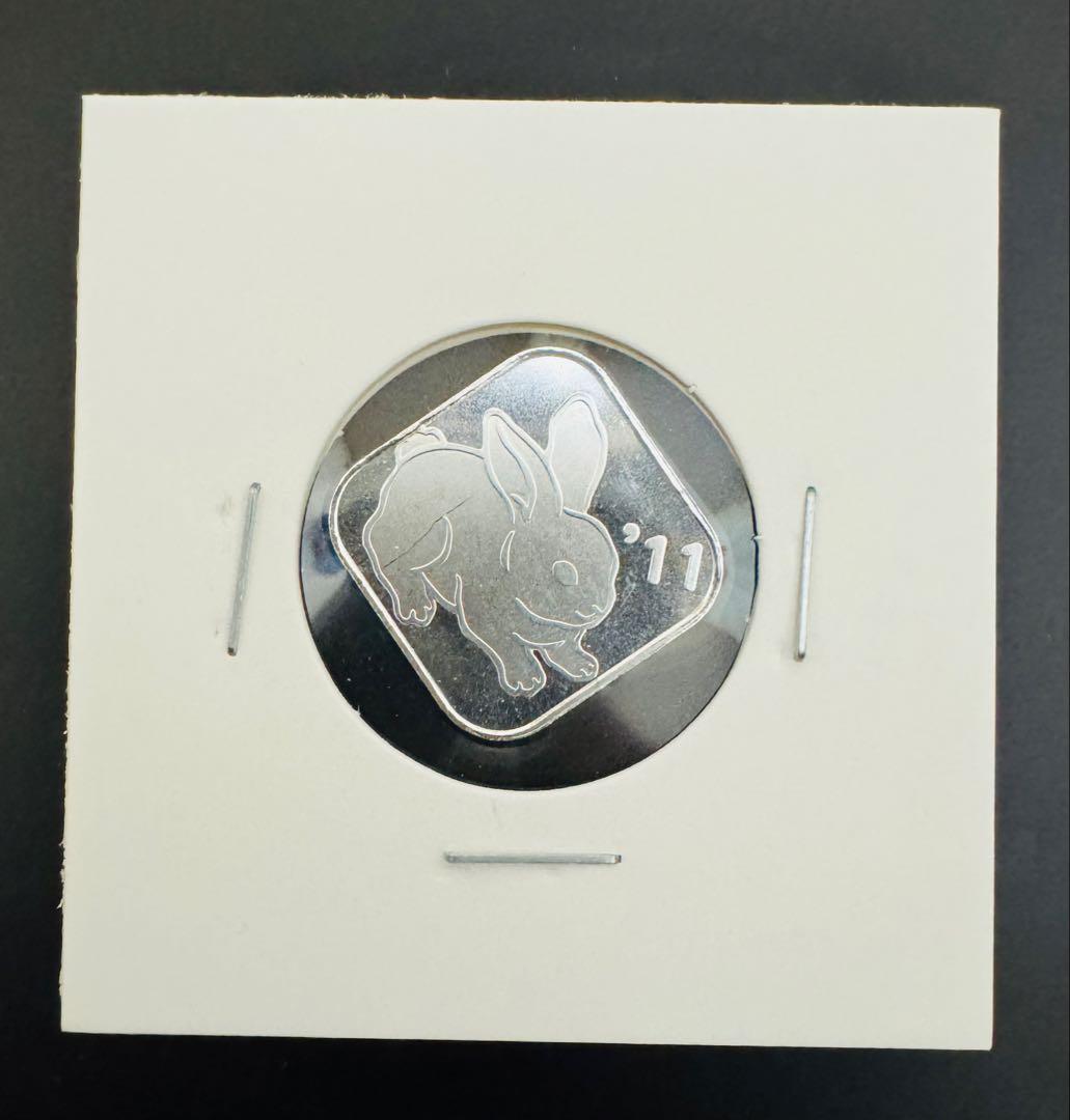 純銀 造幣局 ウサギ 兎年 2011 桜の通り抜け 花のまわりみち - メルカリ