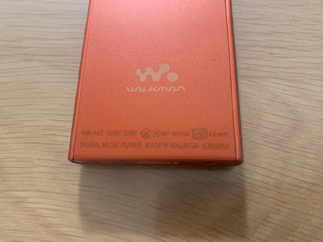 ソニーウォークマン　Aシリーズ　64GB NW-A47 レッド